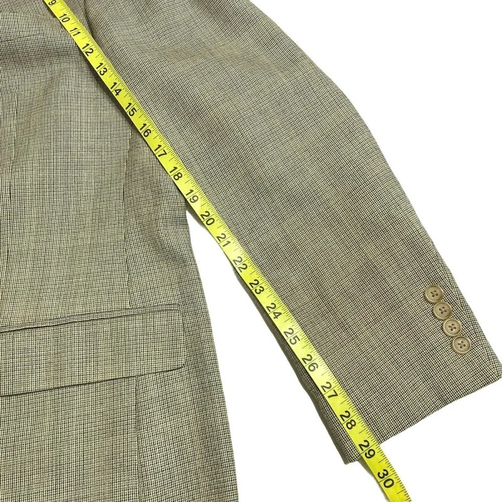 Lauren Ralph Lauren Blazer Mens Size 46 2 Button Wool Sport Dress Coat Nailshead